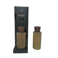 Diffusore Vaniglia Notturna 200ml Strass Dorato con Bacchette MERCURY
