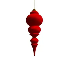 Pendente grande Velluto Rosso 9X28Cm Plastica MERCURY