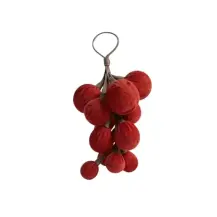 Pendente grappolo Velluto Rosso 11Cm Polistirolo MERCURY