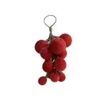 Pendente grappolo Velluto Rosso 11Cm Polistirolo MERCURY