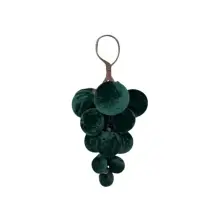 Pendente grappolo Velluto Verde 11X24Cm Polistirolo MERCURY