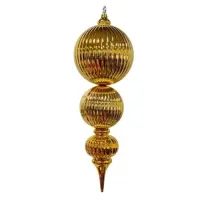 Pendente Magnum 3 Sfere Laminato Oro 20X64Cm Plastica MERCURY