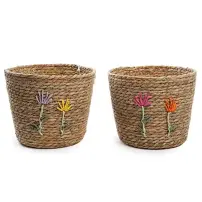 Portavaso 03539 Corda 20X16Cm Fiori Assortito MERCURY