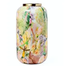 Vaso 35724 Enamel Metallo 17X32Cm Decorato MERCURY