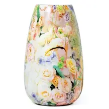 Vaso 35755 Enamel Metallo 18X30Cm Decorato MERCURY