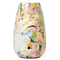 Vaso 35755 Enamel Metallo 18X30Cm Decorato MERCURY