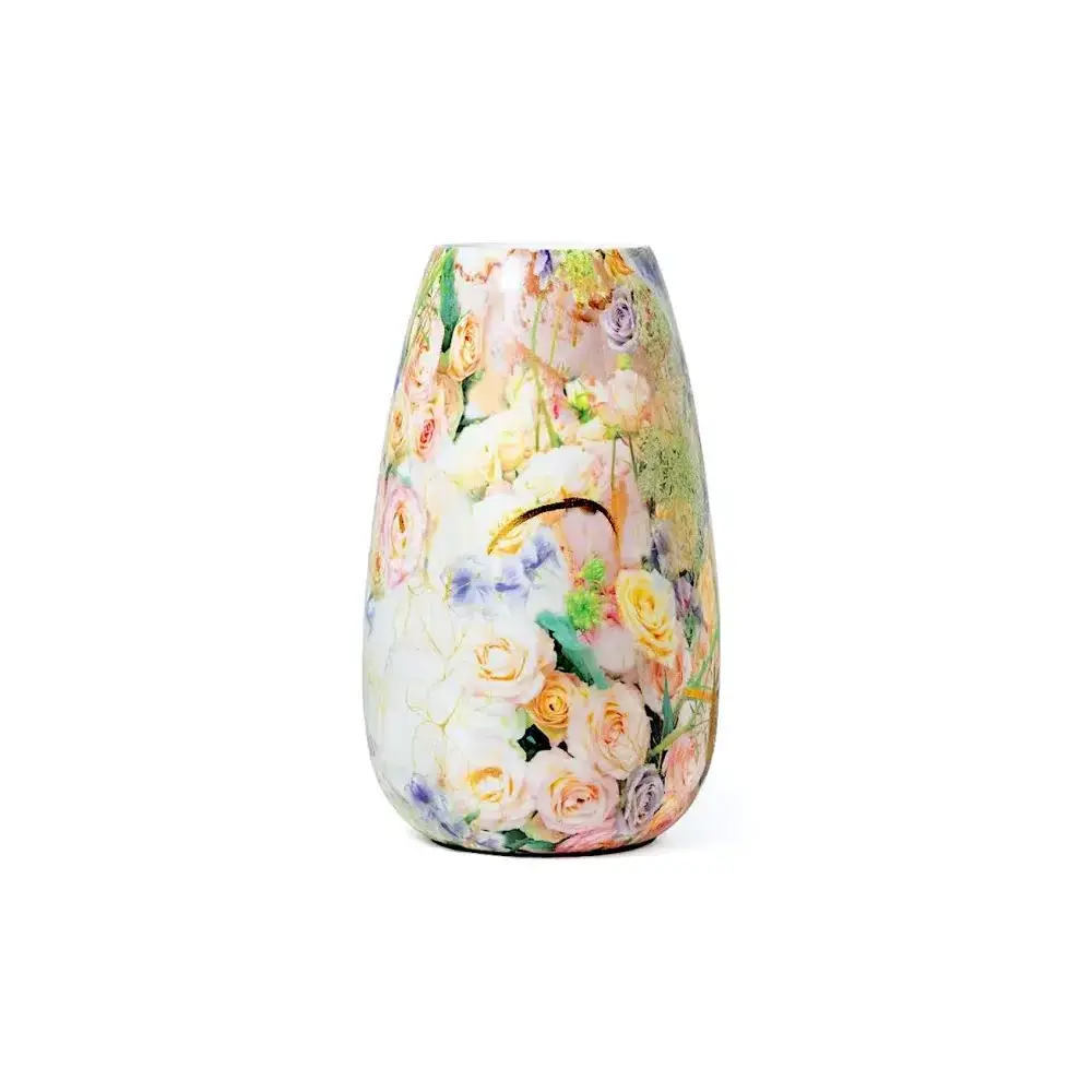 Vaso 35755 Enamel Metallo 18X30Cm Decorato MERCURY