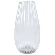 Vaso In Vetro Trasparente, Decorativo 15X30 cm, Moderno, Per Fiori, Ar