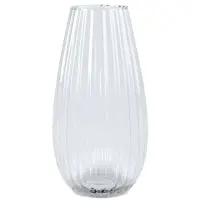 Vaso In Vetro Trasparente, Decorativo 15X30 cm, Moderno, Per Fiori, Ar