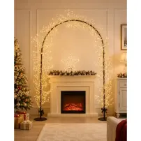 Arco Portale Natalizio con Microled 230 cm, Decorazione Natalizia Lumi