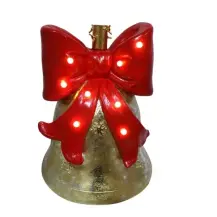Base Per Albero Di Natale A Campana con Fiocco E Luci Led, Copribase N