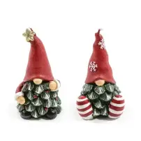 Candela Babbo Natale 6X5,5X11 cm, Decorativa Natalizia Assortita Per T