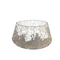 Copribase Albero Diamond In Metallo con 500 Luci, Decorazione Natalizi