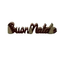 Scritta Natalizia Legno Floccato 30X2X7Cm MERCURY