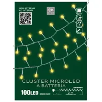 Serie Microled Di Natale, 100 Led Bianco Caldo con Flash, 2,5 M, Luci 