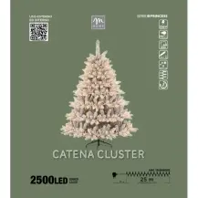 Serie Minilucciole 2500 Led Bianco Caldo, Filo Trasparente, Luci Di Na