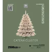 Serie Minilucciole 2500 Led Bianco Caldo, Filo Trasparente, Luci Di Na