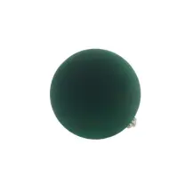 Sfera Natalizia Effetto Velluto Verde Diam.15Cm Plastica MERCURY