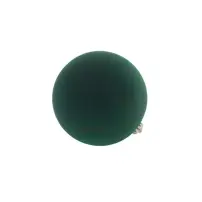 Sfera Natalizia Effetto Velluto Verde Diam.15Cm Plastica MERCURY
