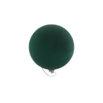 Sfera Natalizia Effetto Velluto Verde Diam.20Cm Plastica MERCURY