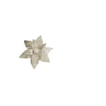 Stella Di Natale con Gemme Champagne 26X45Cm Poliestere MERCURY