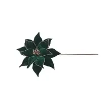 Stella Di Natale Verde/Oro 30X45Cm Poliestere MERCURY