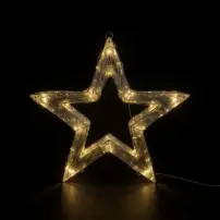 Stella Natalizia Diamond, 300 Luci Led, 38X8X38 cm, Decorazione Lumino