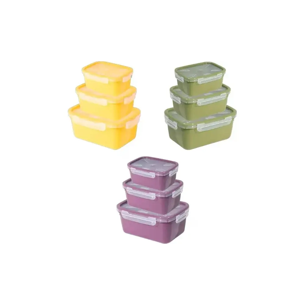 Belli e Forti Set 3 Contenitori Frigobox Click Ermetico Panama
