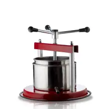 Torchietto Manuale Ø 12 cm con Filtro e Bicchiere in Acciaio Inox | Generoso Casalinghi