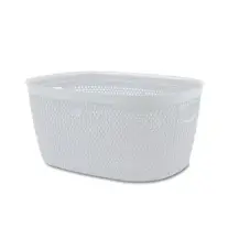 Cesta Belli e Forti Bf30303 Intreccio M bianca – 28×38×18 cm