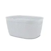 Cesta Belli e Forti Bf30303 Intreccio M bianca – 28×38×18 cm