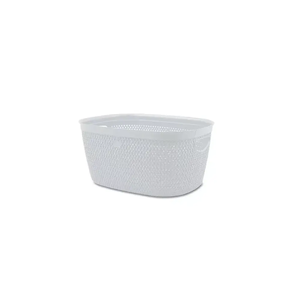 Cesta Belli e Forti Bf30303 Intreccio M bianca – 28×38×18 cm
