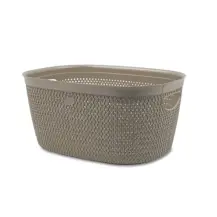 Cesto Portabiancheria Intrecciato M Tortora BELLI E FORTI – 28×38×18…