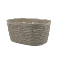 Cesto Portabiancheria Intrecciato M Tortora BELLI E FORTI – 28×38×18…