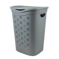 Portabiancheria BELLI E FORTI Colors Line 55 L grigio, maniglie