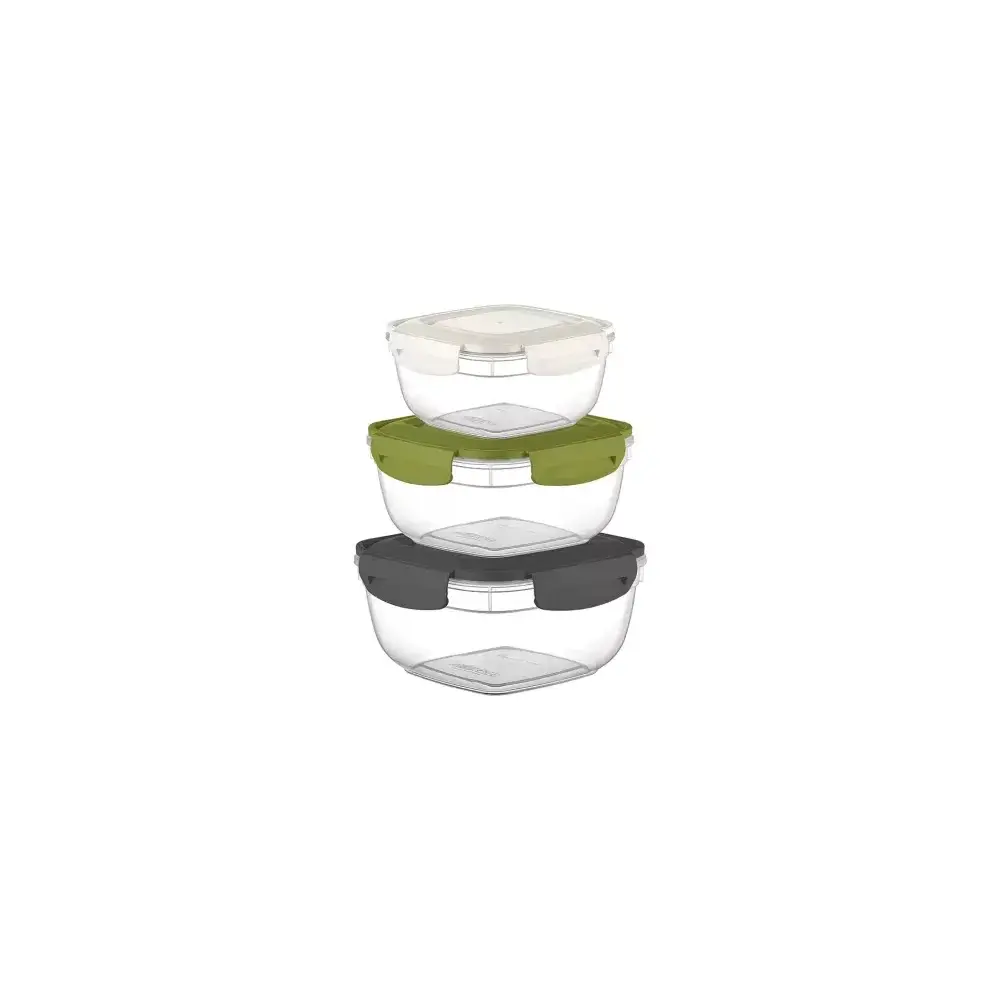 Set 3 Pezzi Frigoclick Quadrato Salvaspazio - Contenitori per…