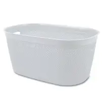 Cesta Intreccio L Bianco BELLI E FORTI 39x59x27h