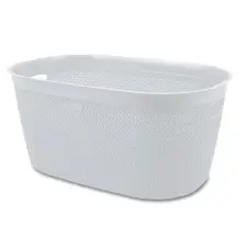 Cesta Intreccio L Bianco BELLI E FORTI 39x59x27h