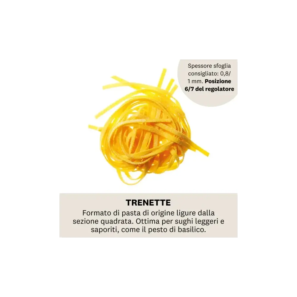 Accessorio Trenette Marcato AC-150-Tre Acciaio Cromato per Atlas 150