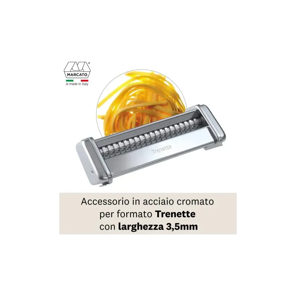 Accessorio Trenette Marcato AC-150-Tre Acciaio Cromato per Atlas 150