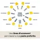 Marcato Accessorio Pappardelle 10 mm - Acciaio Cromato e Alluminio
