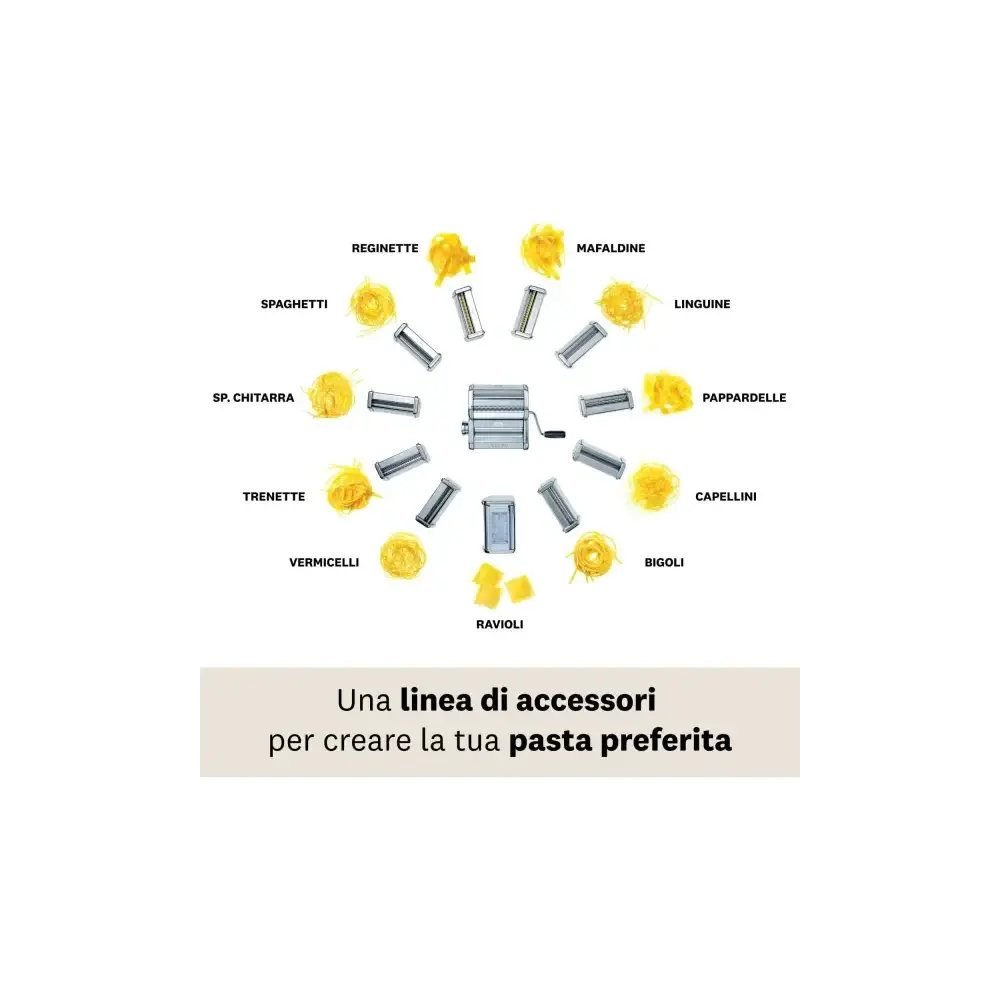 Marcato Accessorio Pappardelle 10 mm - Acciaio Cromato e Alluminio