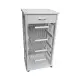 Carrello Salvaspazio Vesuvio Bianco Maslegno 29x39x84 cm