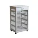 Carrello Portafrutta Vesuvio Maslegno Bianco 49x39x83 cm