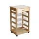 Carrello Vesuvio Portafrutta Naturale con Cassetto MASLEGNO