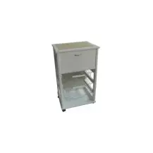Carrello Vesuvio Faggio Bianco con Ruote Piroettanti