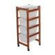 Carrello Portaverdure Jolly Eco in Legno Faggio 37x30x86 Maslegno