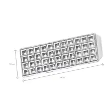 Imperia Raviolamp Stampo 44 Raviolini in Alluminio 30,5x12,7x2,5 cm