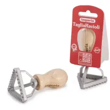 Tagliaravioli 7810 Triangolare 55mm in alluminio e legno di faggio