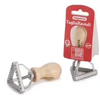 Tagliaravioli 7810 Triangolare 55mm in alluminio e legno di faggio